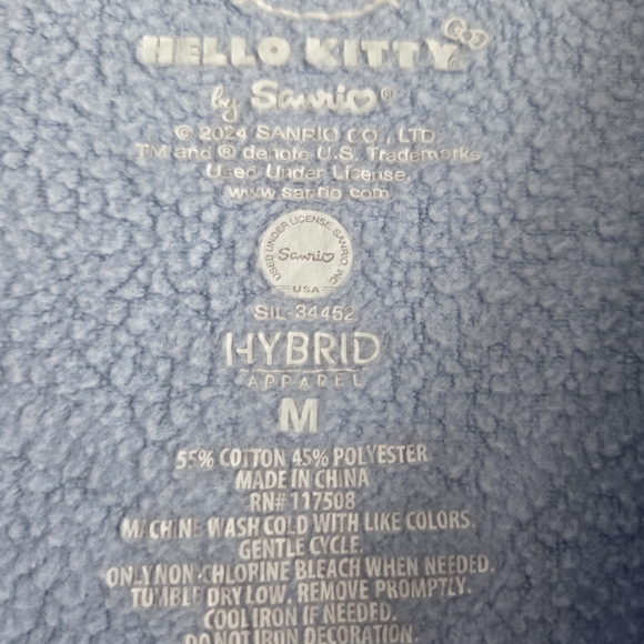 Hello Kitty Light Blue Sweater with Red Heart - Picture 2 of 3